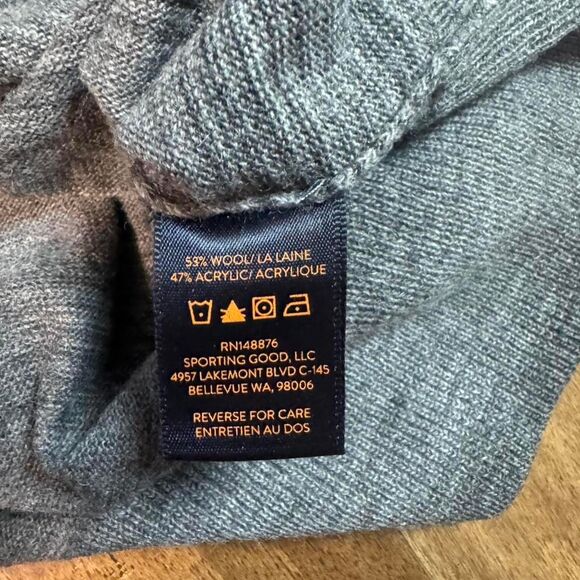 Grey Good Man Brand wool blend hoodie sweater size XL - Picture 3 of 6